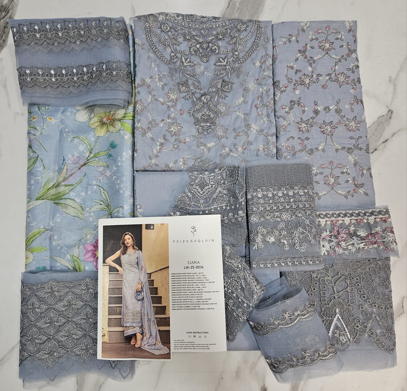 Faiza saqlain Luxury Lawn 2025 Hit Code