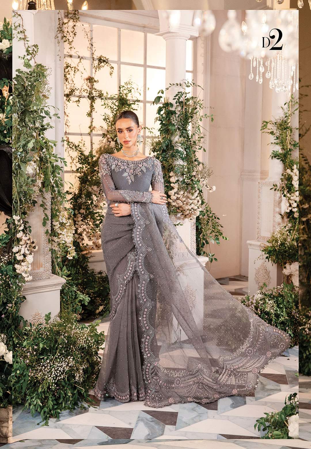 Mariab Luxury Wedding Edition Hit Code Saree D-2