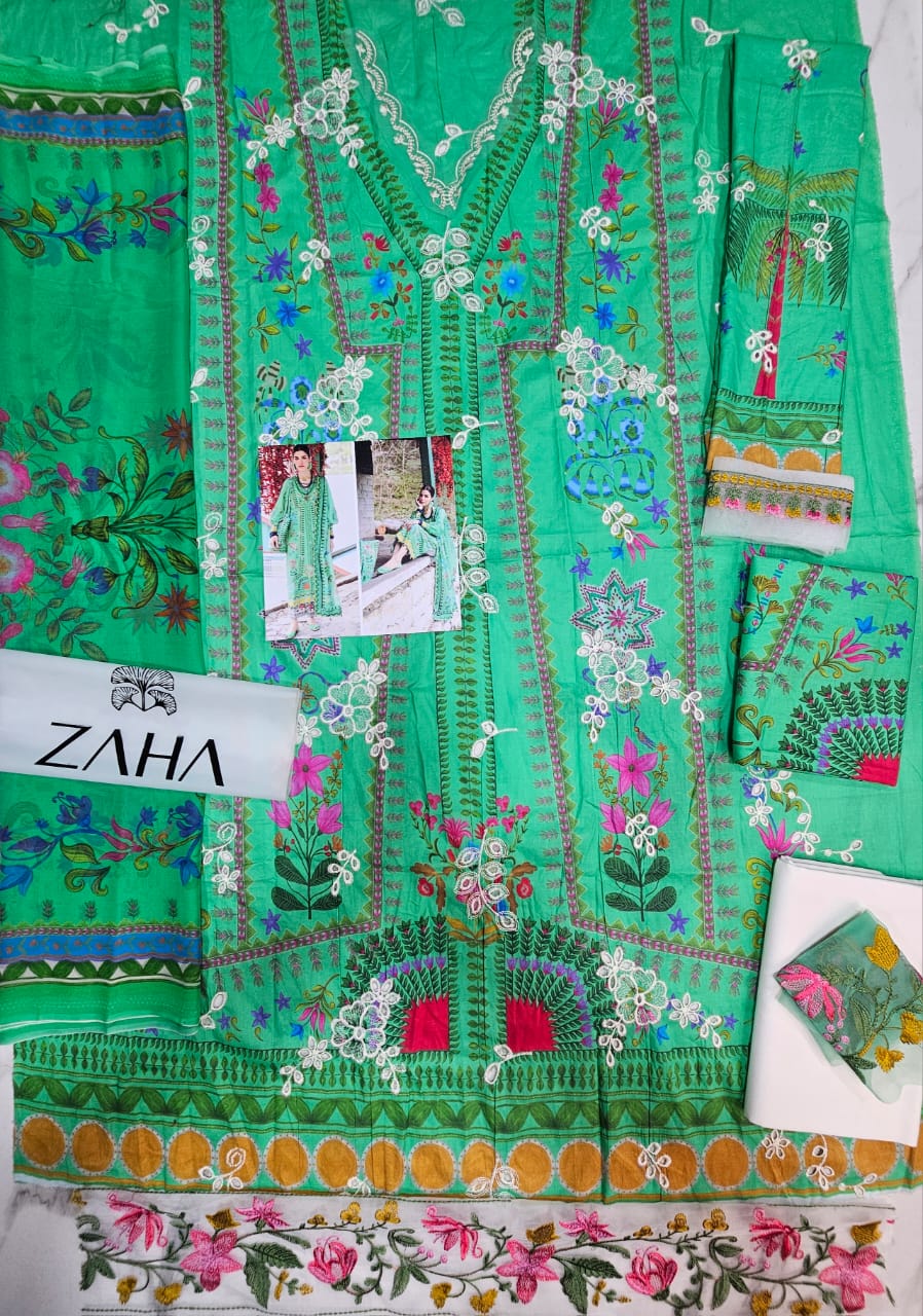 Zaha Luxury Lawn 2025 Hit Code 6A