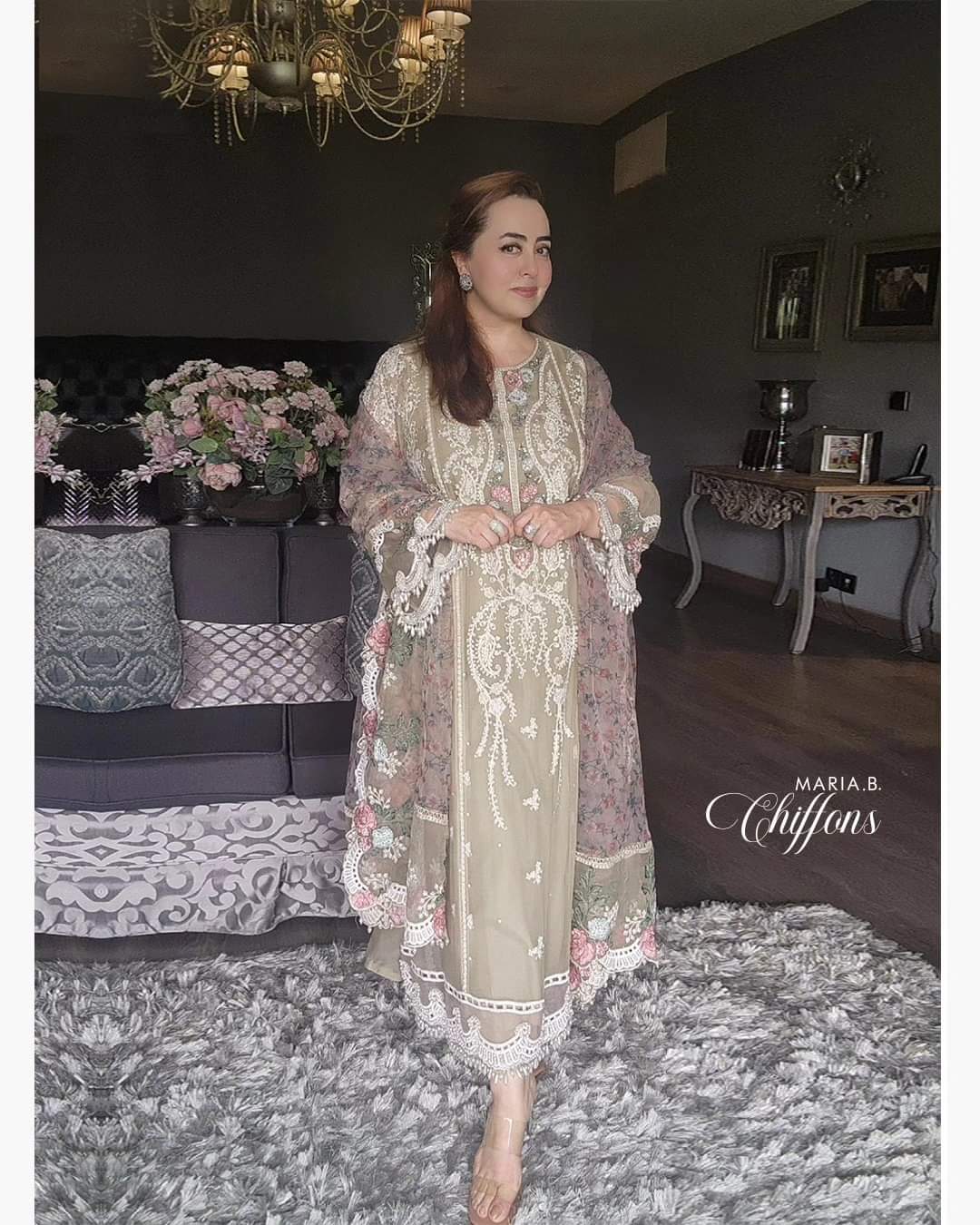 Mariab Luxury Silk Chiffon Collection 2023 Bd-01 Hit Code