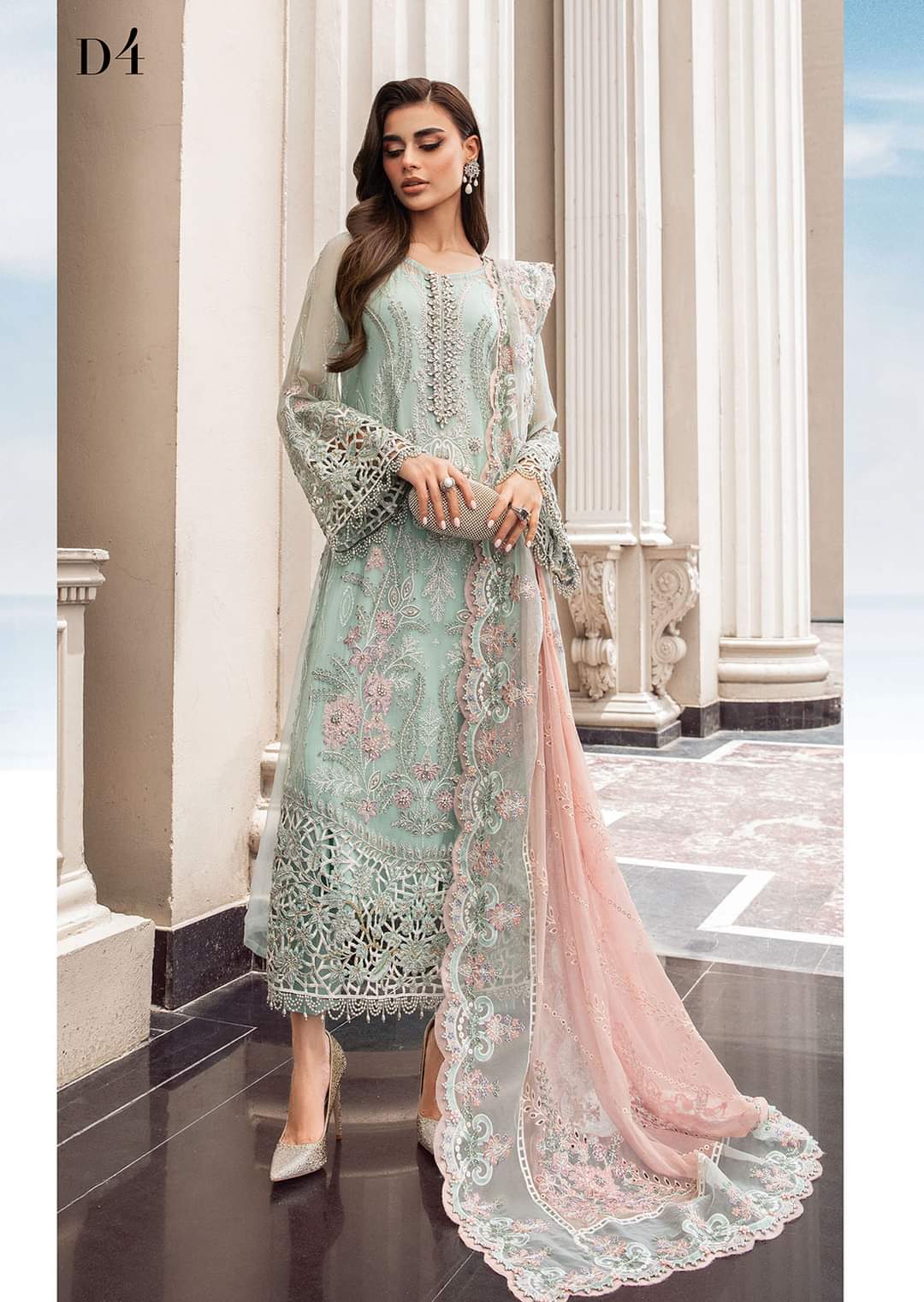 MariaB Luxury Chiffon Party Wear 2024