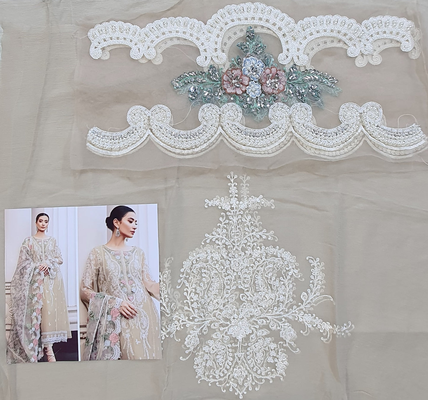 Mariab Luxury Silk Chiffon Collection 2023 Bd-01 Hit Code