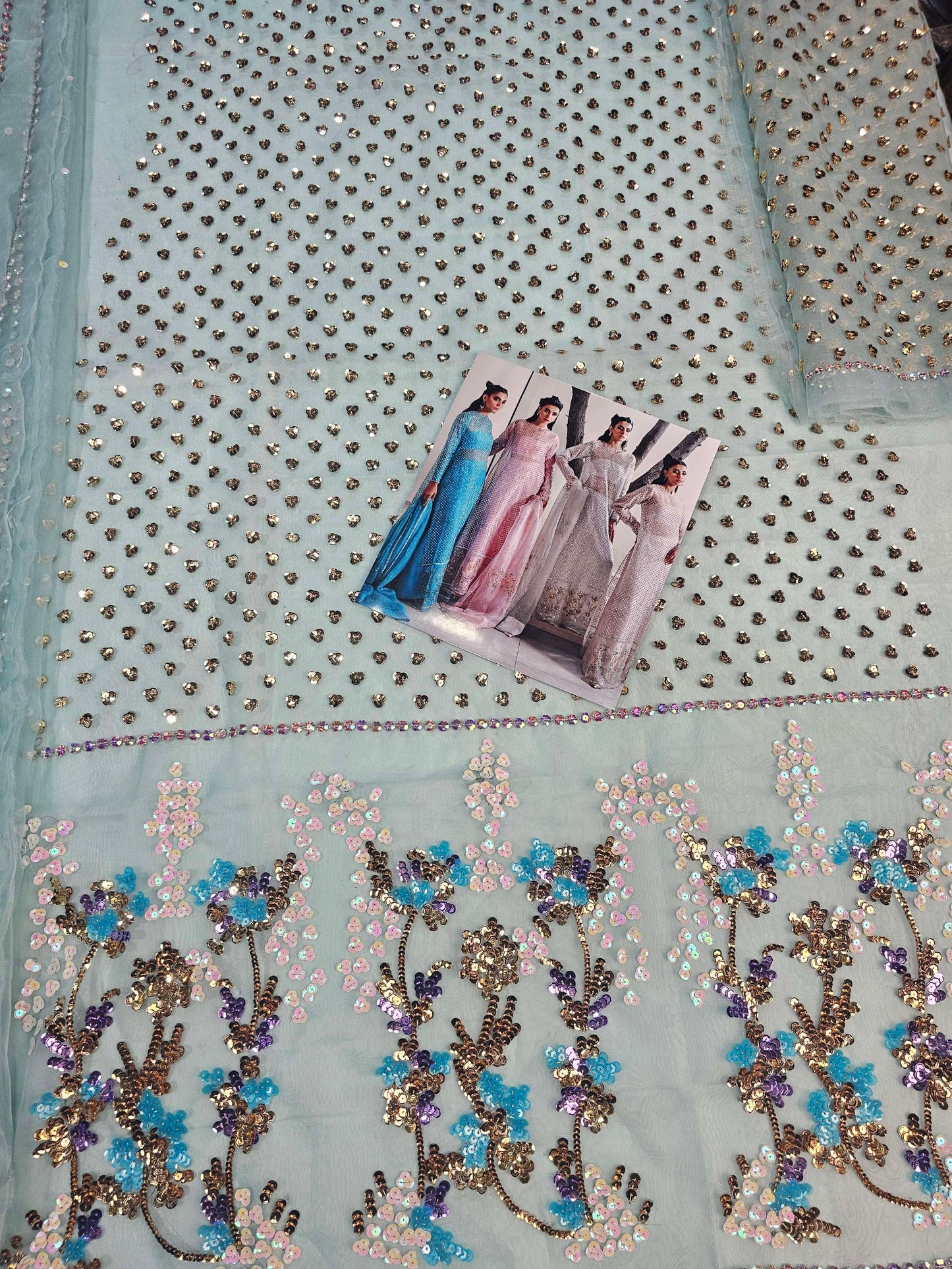 Muse Luxe Bridal Ada Work Party Wear 2024 ( Sky Aqua Colour)