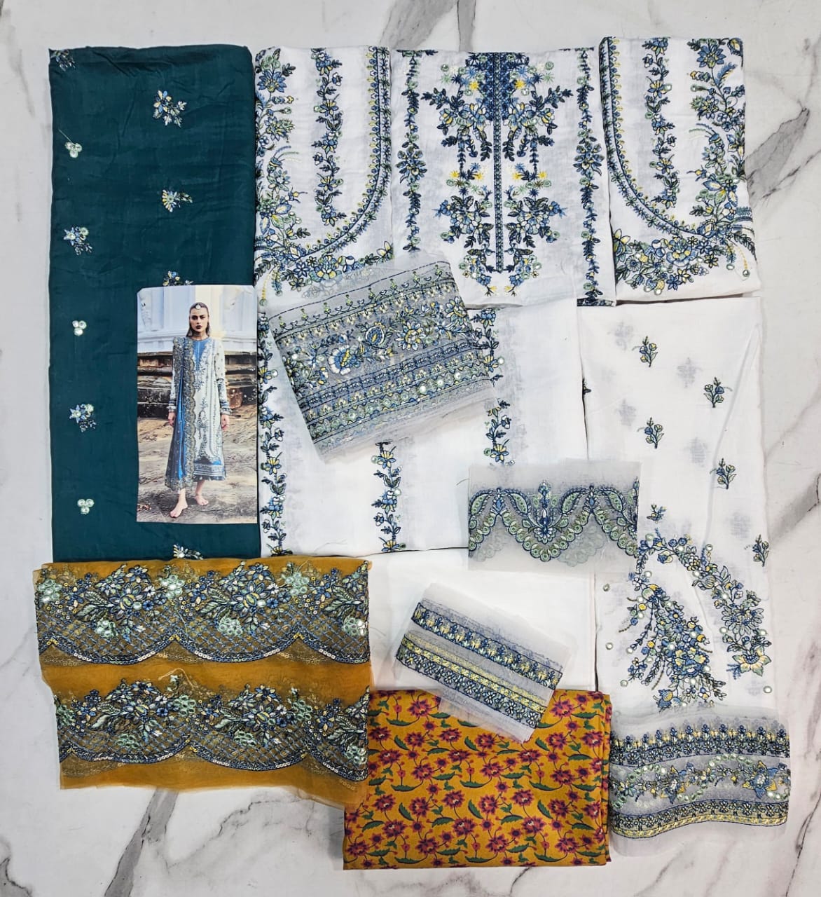 Hussain Rehar Luxury Lawn 2025 Hit Code Veil