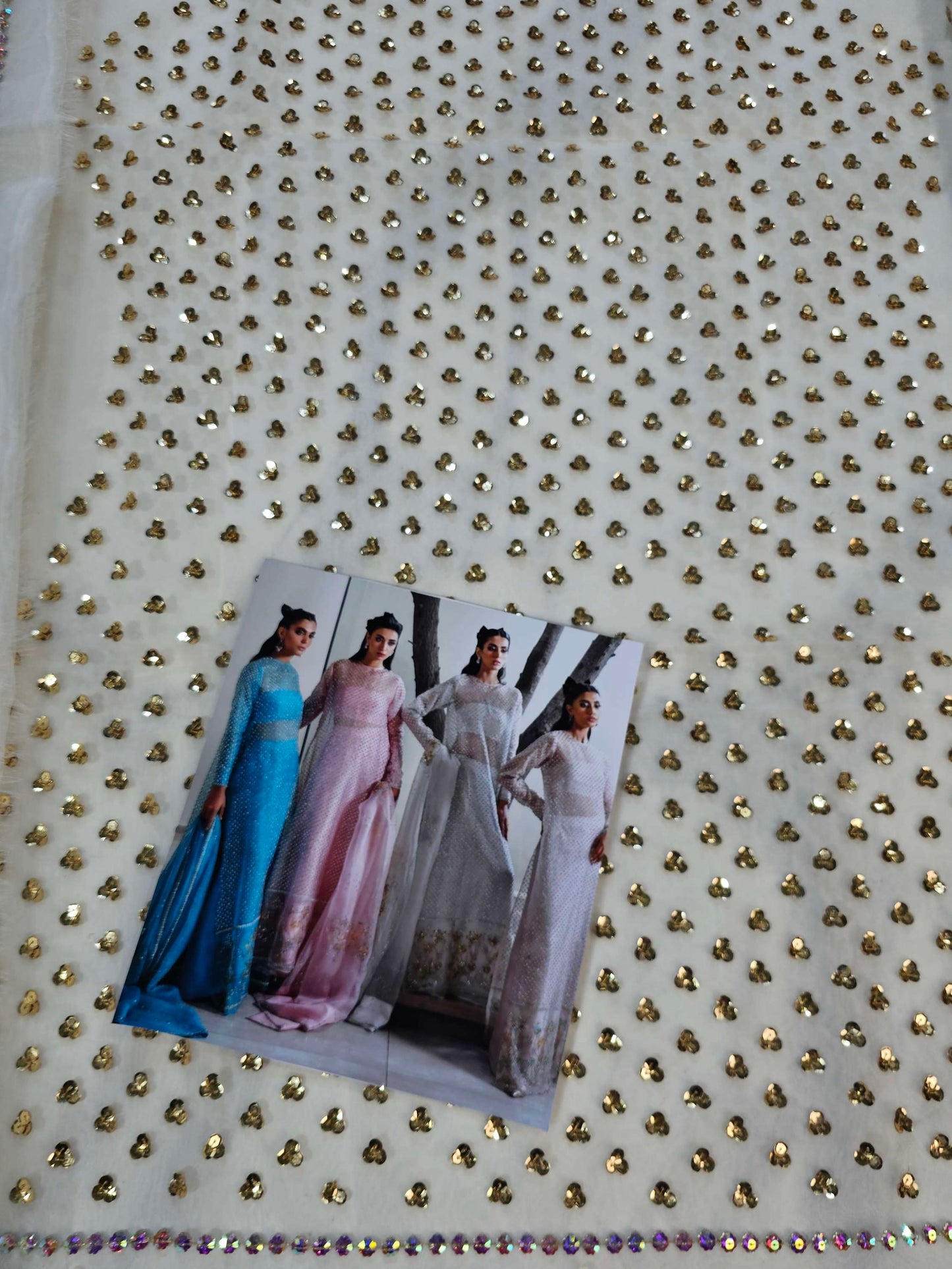 Muse Luxe Bridal Party Wear Ada Work 2024 ( Pearl White Colour)