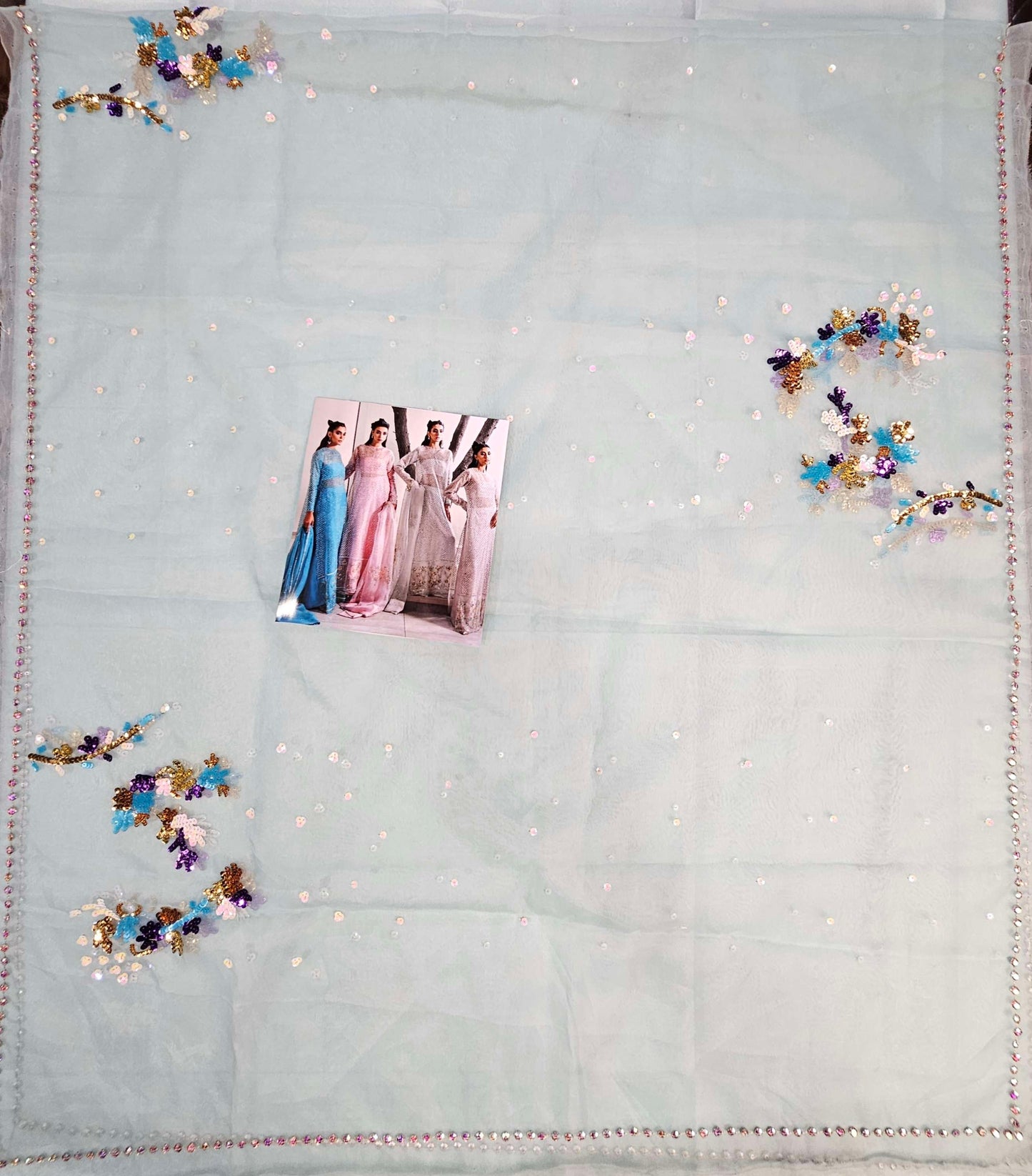 Muse Luxe Bridal Ada Work Party Wear 2024 ( Sky Aqua Colour)