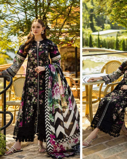 Elaf Print Chikenkari Luxury Lawn 2025