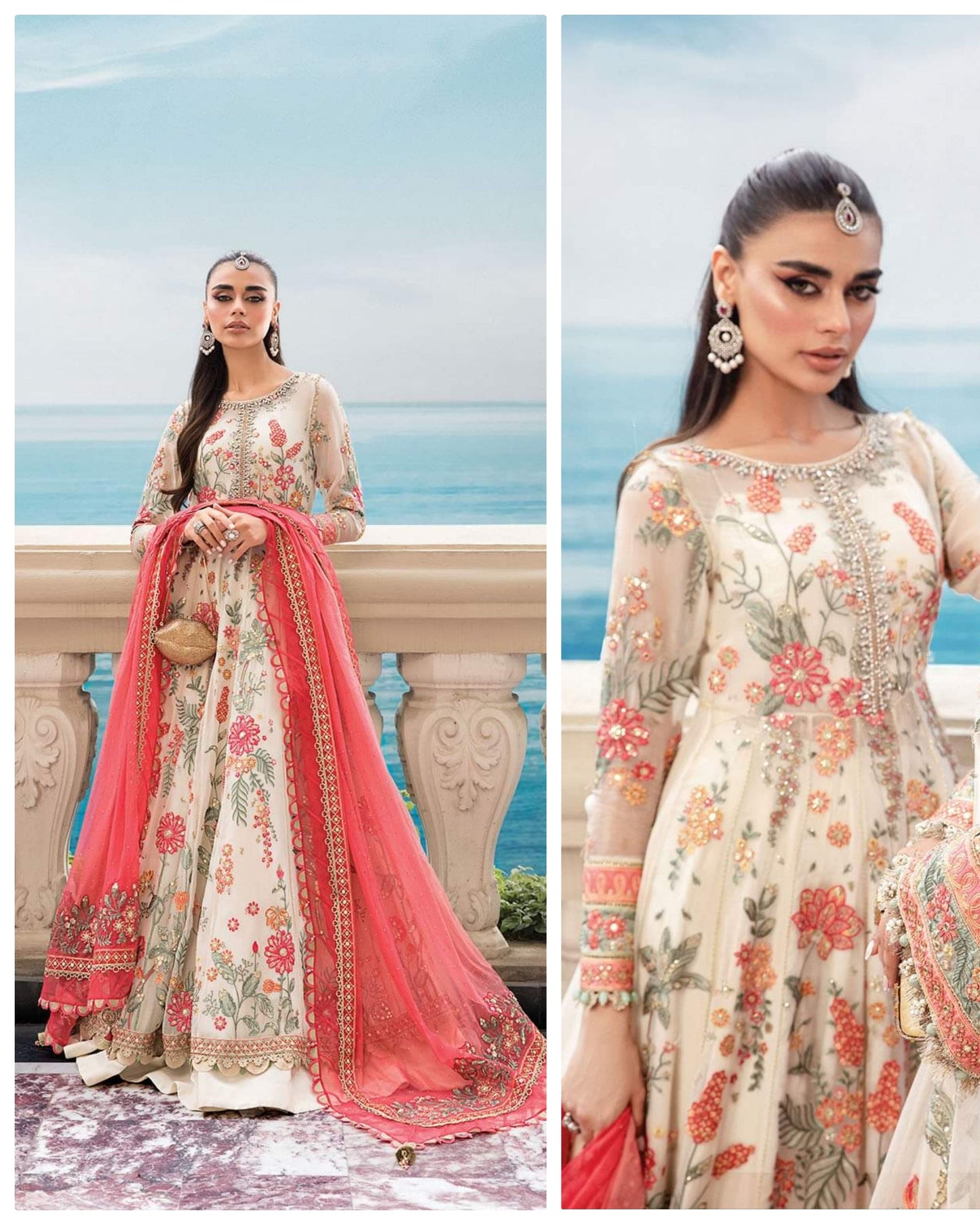 Mariab Silk Chiffon Luxury Formal 2023 Hit Code Bd 06