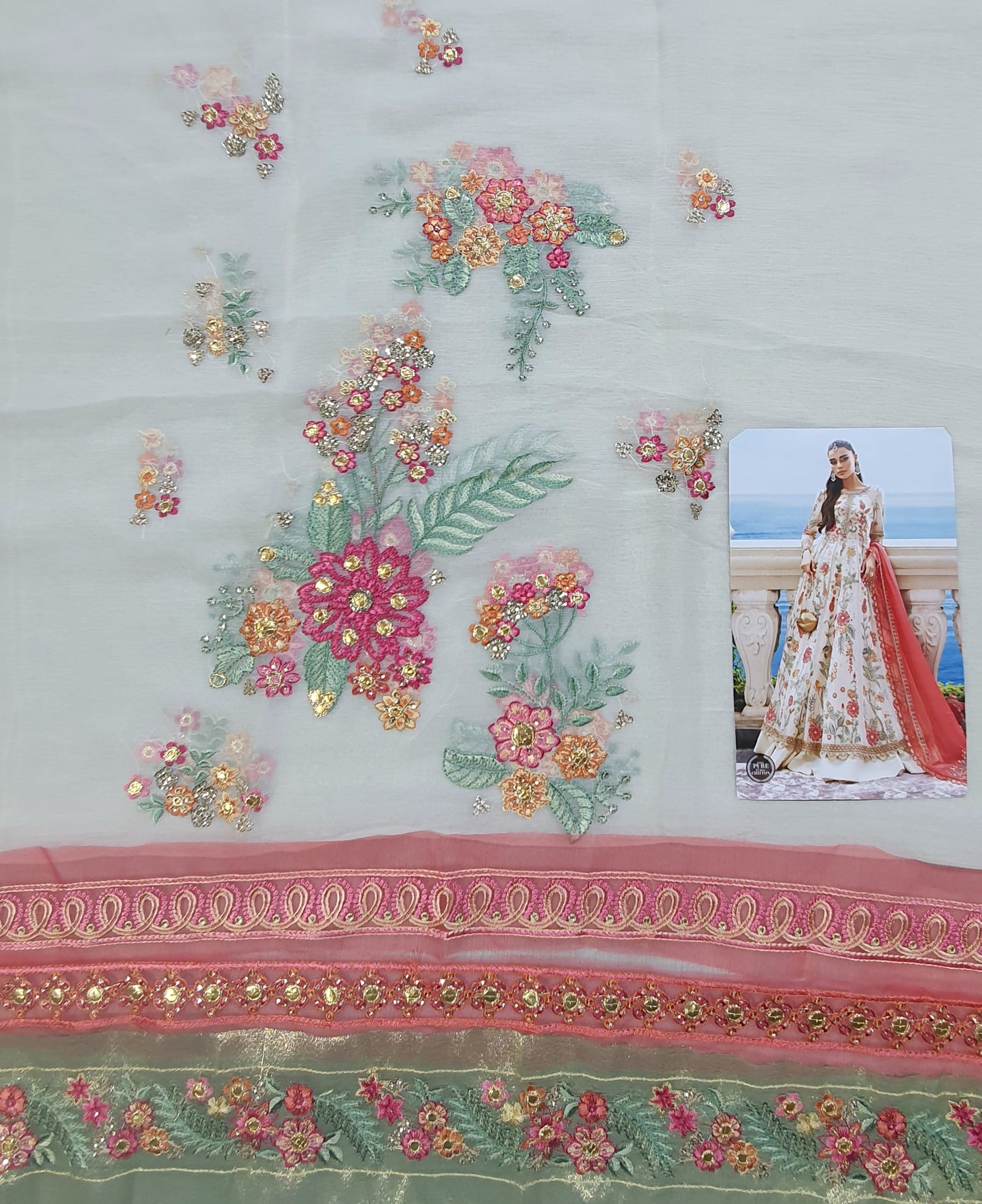 Mariab Silk Chiffon Luxury Formal 2023 Hit Code Bd 06
