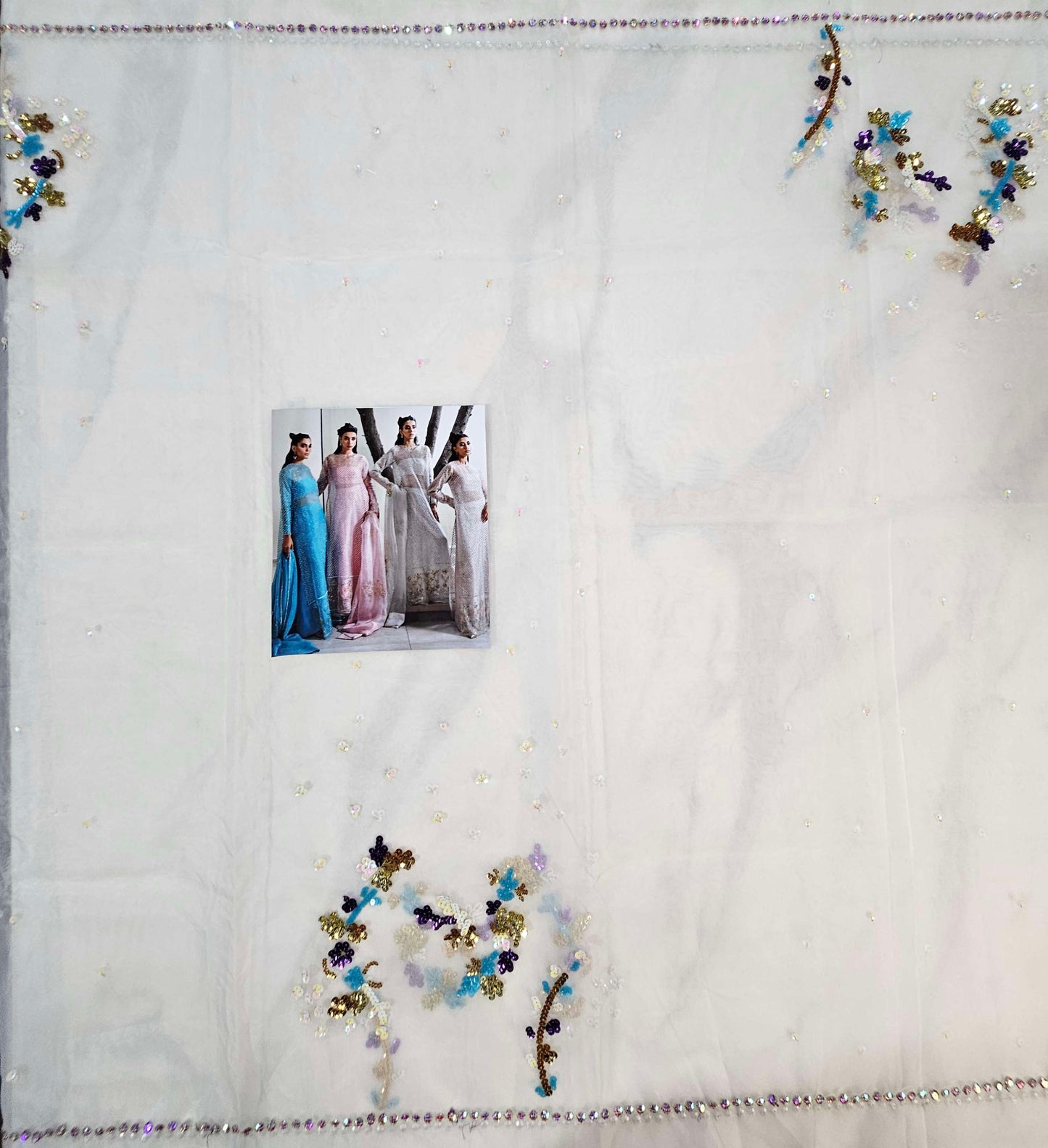 Muse Luxe Bridal Party Wear Ada Work 2024 ( Pearl White Colour)