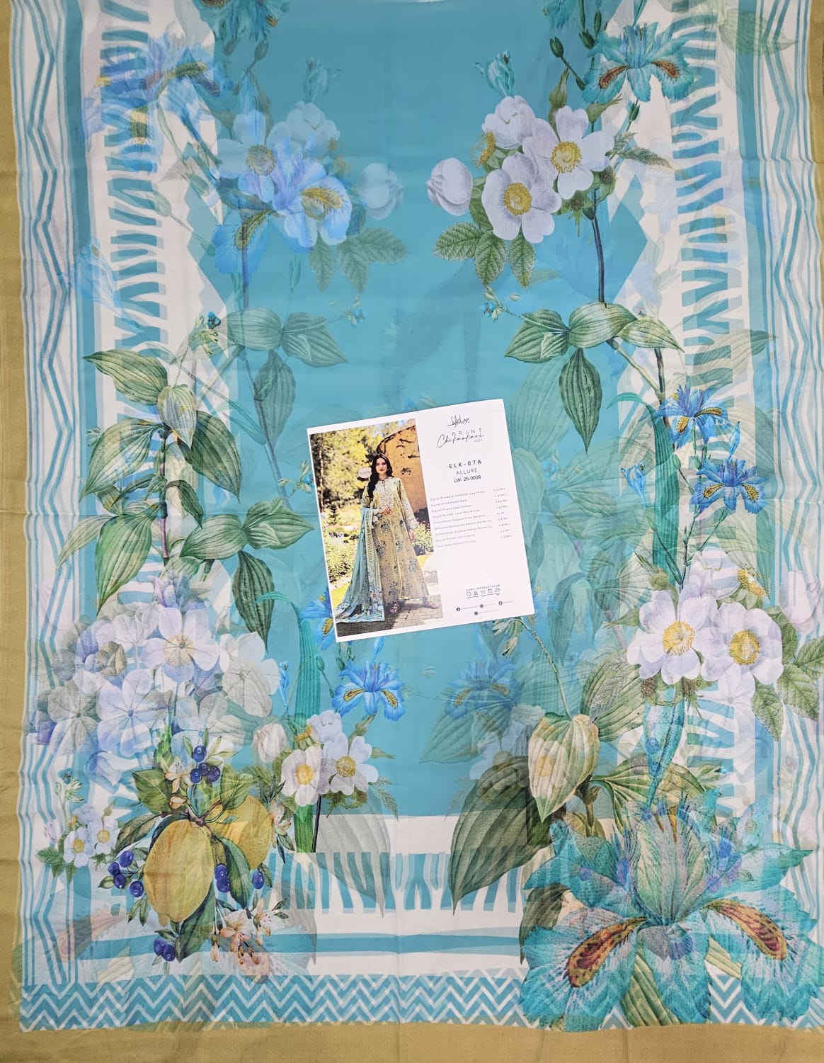 Elaf Print Chikenkari Luxury Lawn 2025