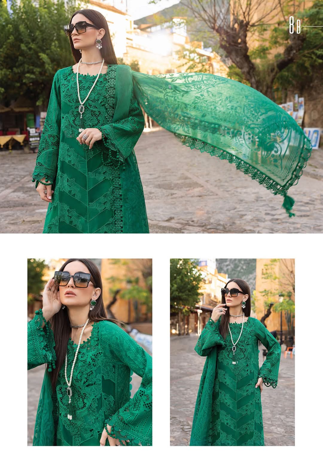 Mariab Luxury lawn 2025 Hit Code 8B