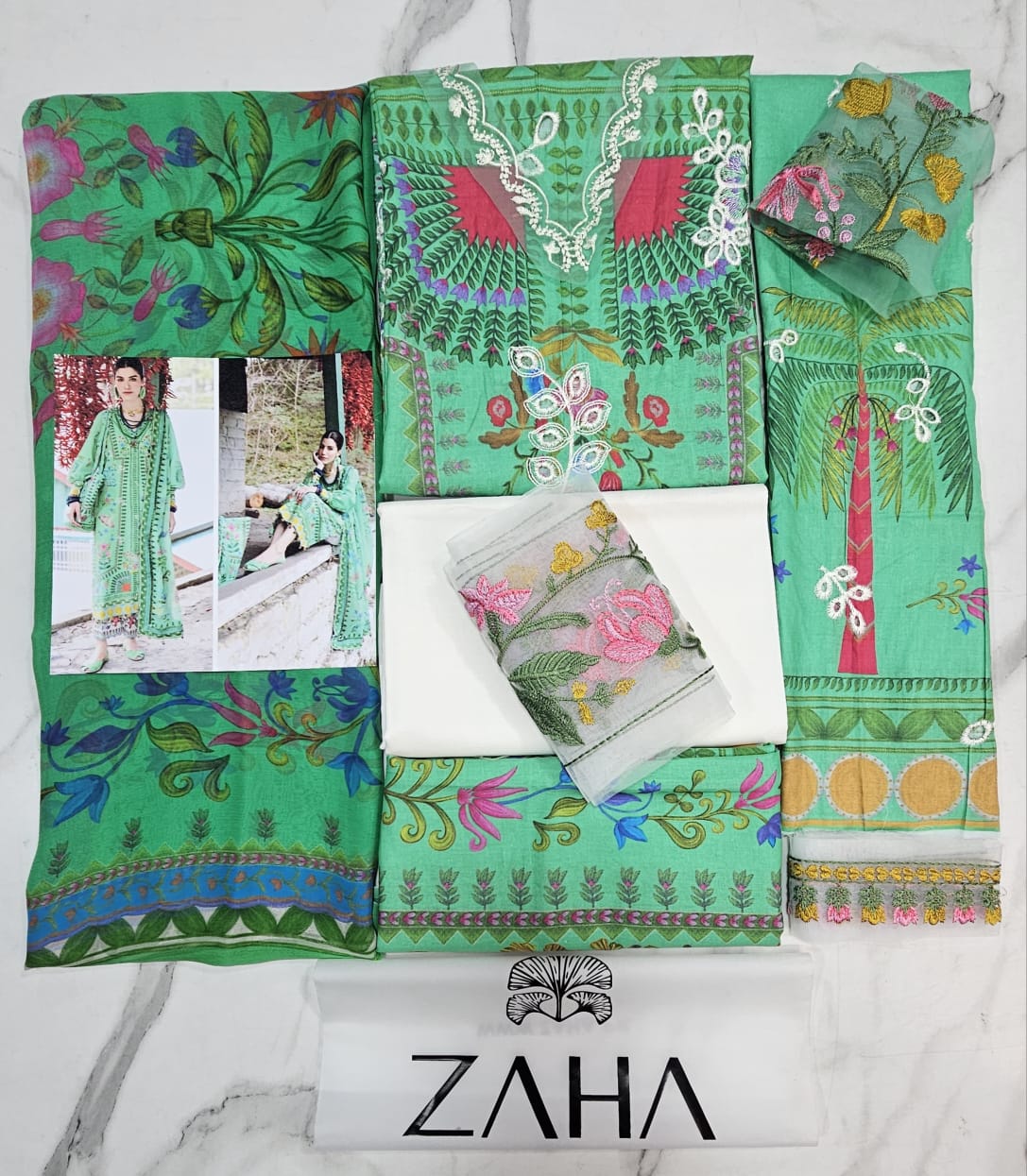 Zaha Luxury Lawn 2025 Hit Code 6A