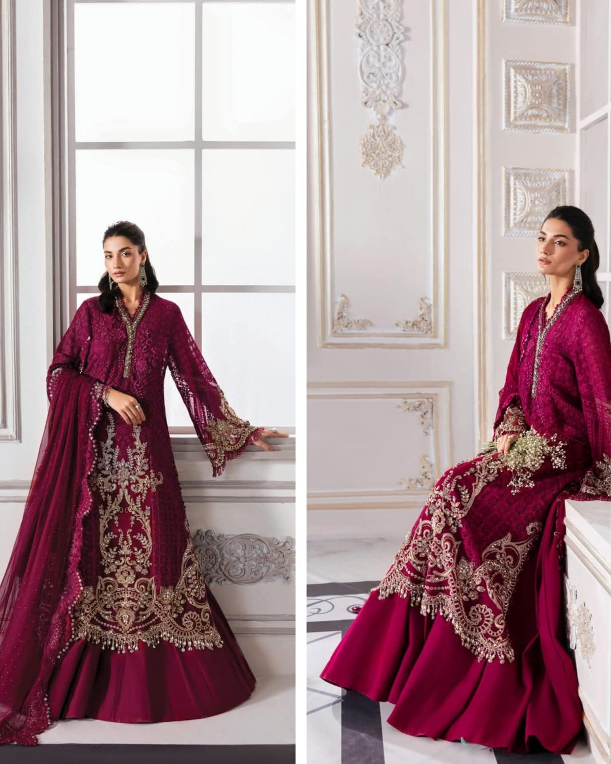 Mariab Luxury Chiffon Collection 2025 Hit Code D3