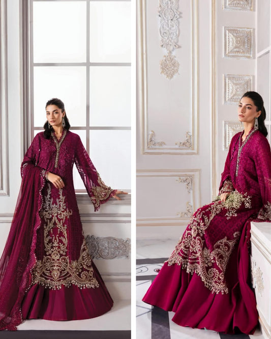 Mariab Luxury Chiffon Collection 2025 Hit Code D3
