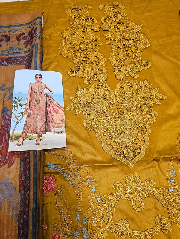 Mariab Eid ul azha Luxury Lawn Collection 2025 Hit Code D6